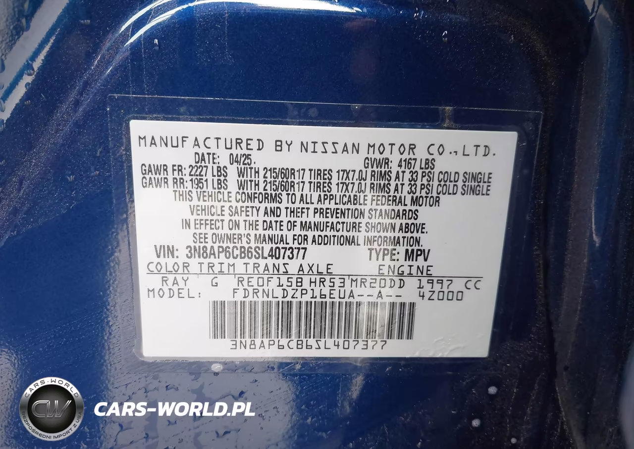 2025 Nissan Kicks Sv Intelligent Awd VIN:3N8AP6CB6SL407377 - 9