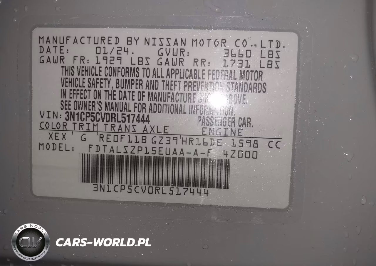 2024 Nissan Kicks Sv Xtronic Cvt VIN:3N1CP5CV0RL517444 - 7
