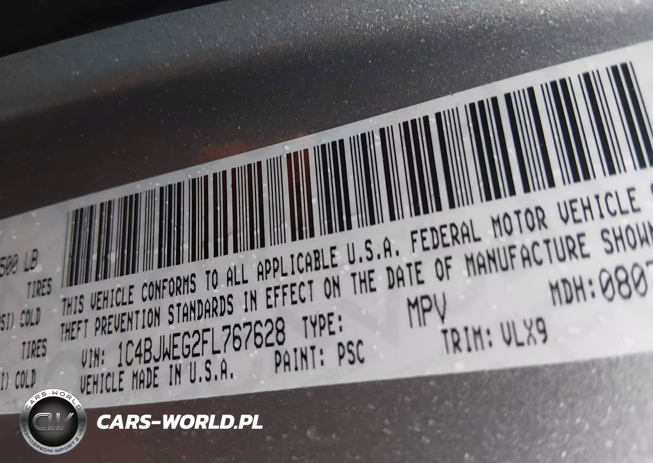 2015 Jeep Wrangler Unlimited Altitude VIN:1C4BJWEG2FL767628 - 9