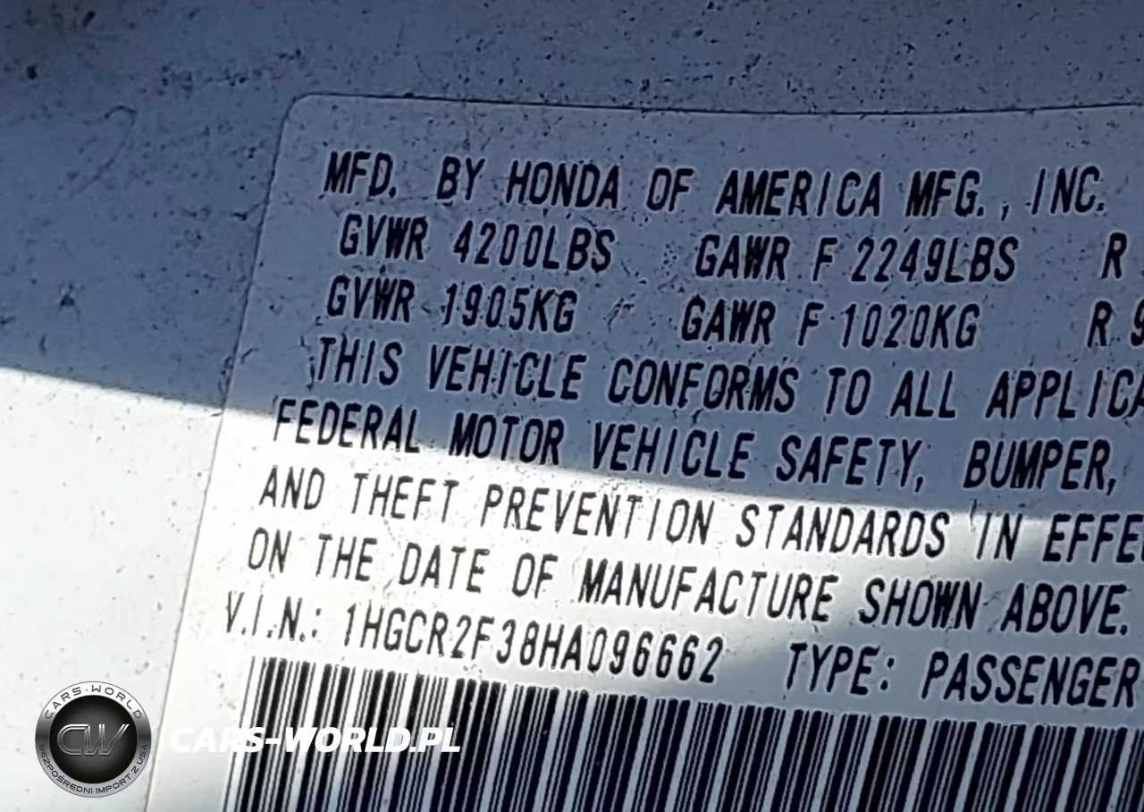 2017 Honda Accord Lx VIN:1HGCR2F38HA096662 - 9