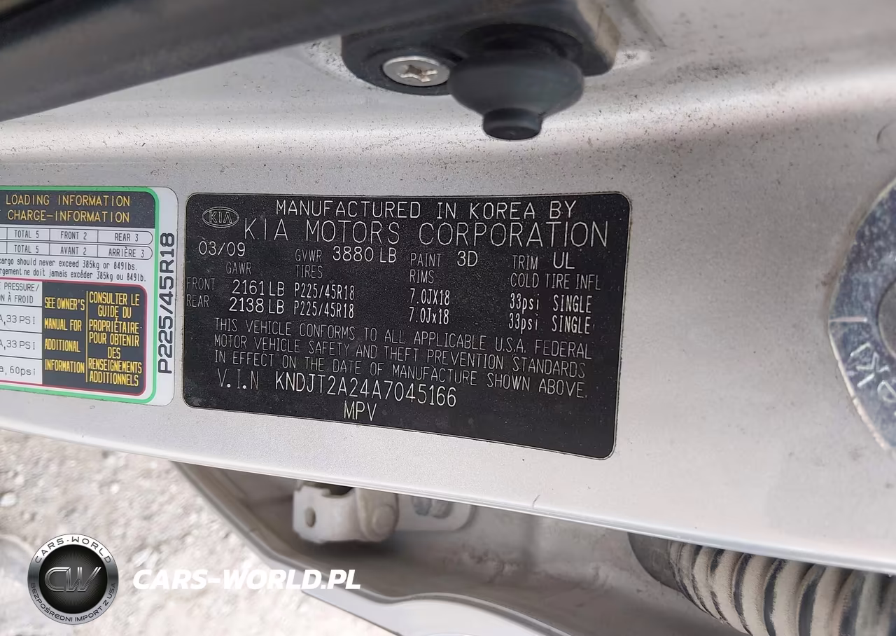 2010 Kia Soul Sport VIN:KNDJT2A24A7045166 - 9
