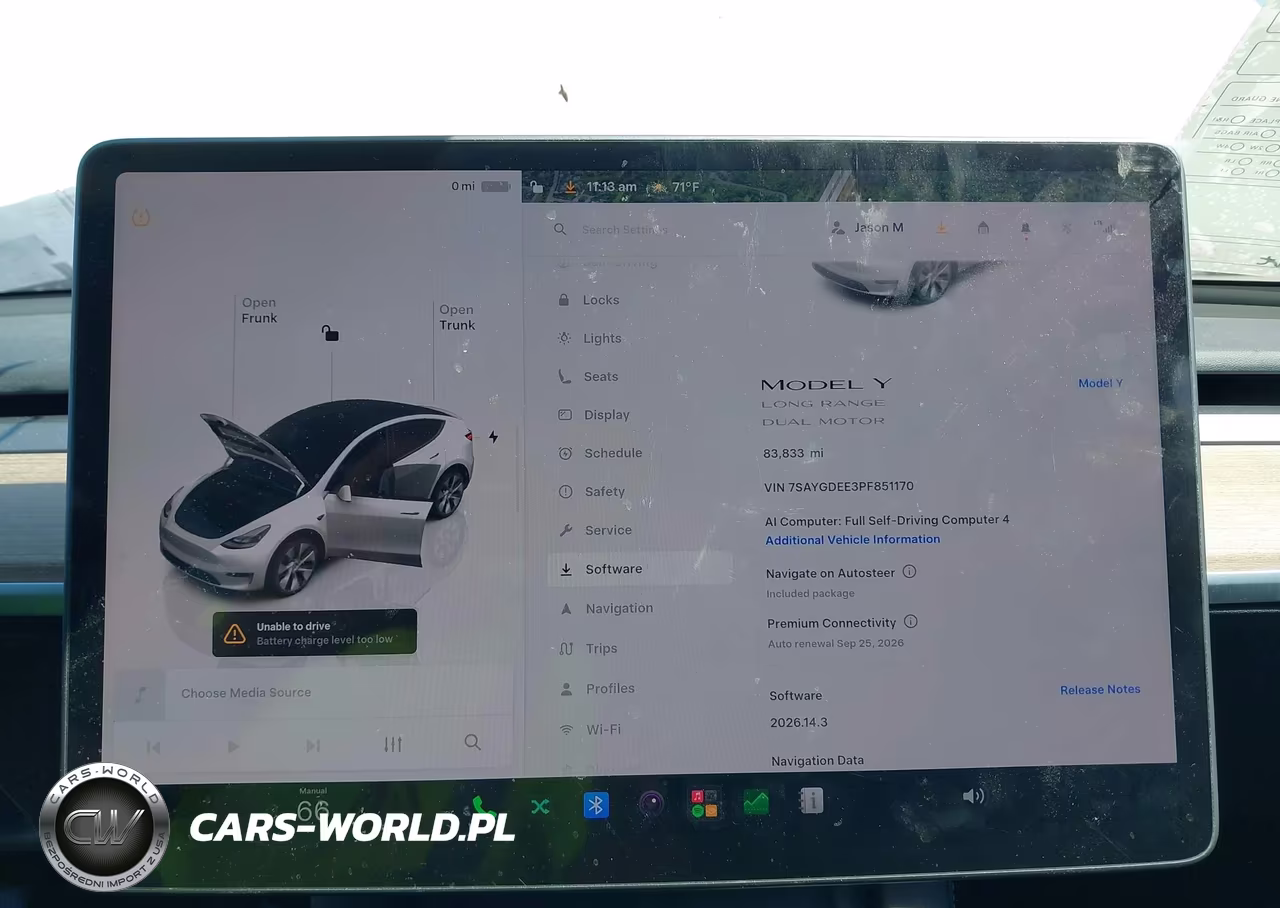2023 Tesla Model Y Awd-Long Range Dual Motor All-Wheel Drive VIN:7SAYGDEE3PF851170 - 7