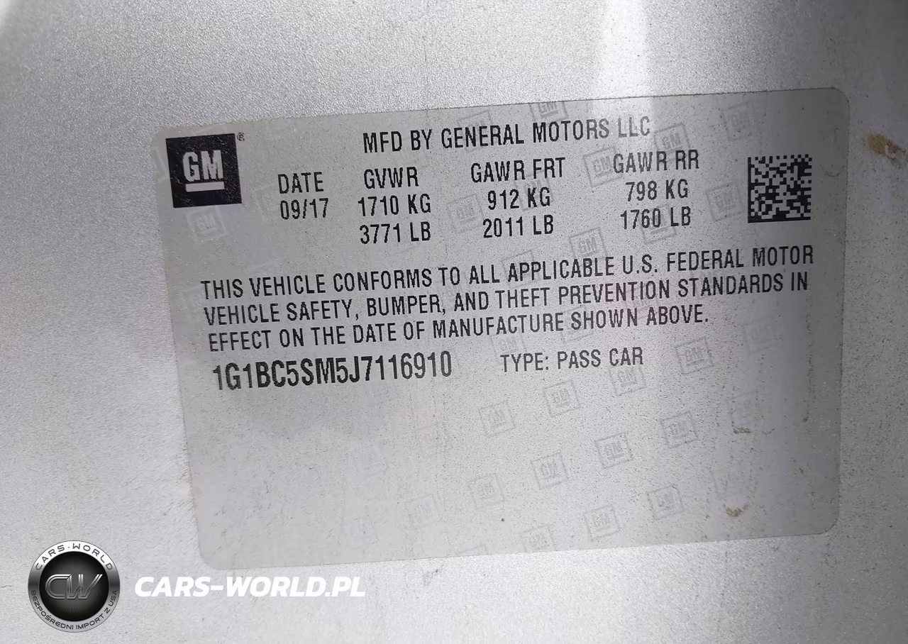 2018 Chevrolet Cruze Ls Auto VIN:1G1BC5SM5J7116910 - 9