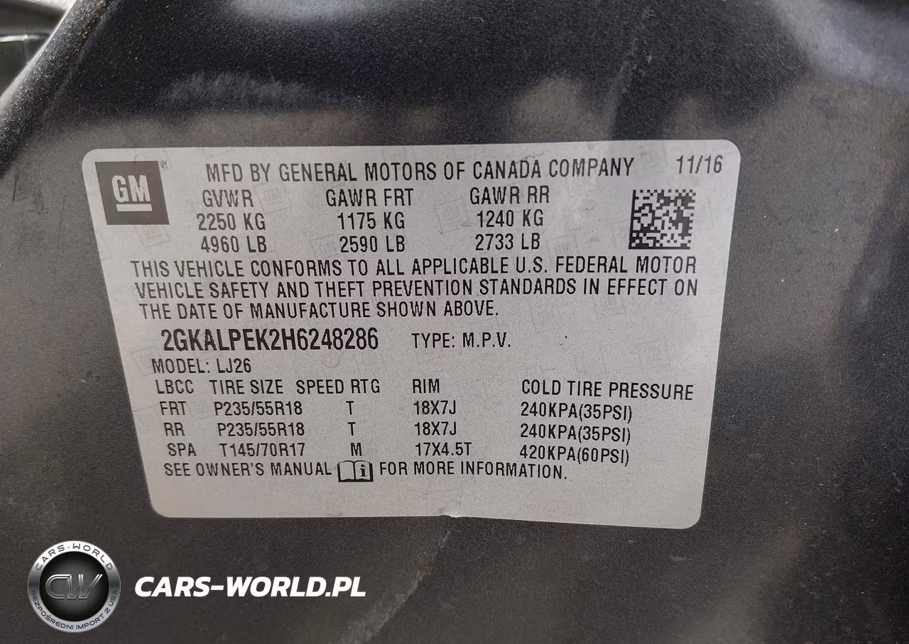2017 GMC Terrain Slt VIN:2GKALPEK2H6248286 - 9