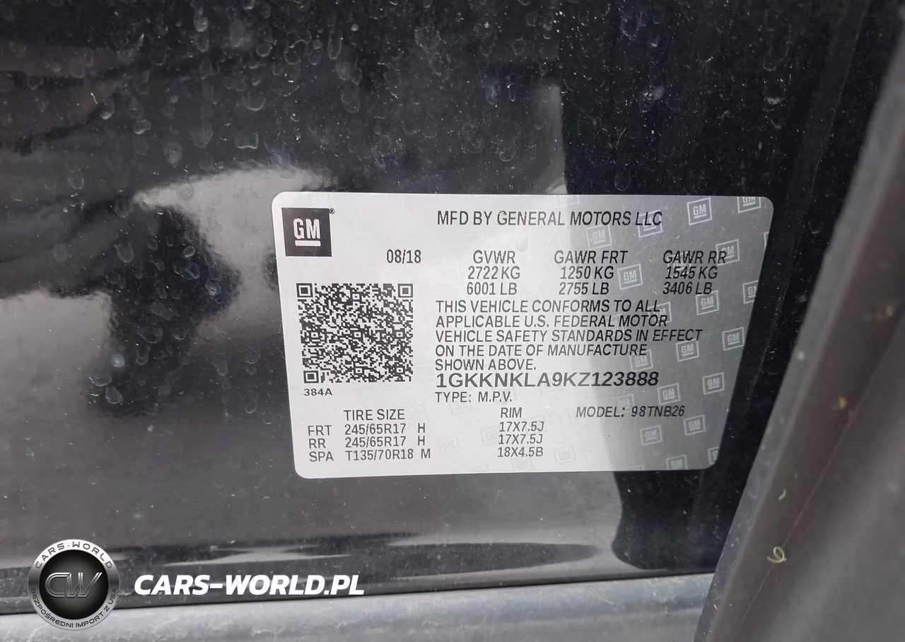 2019 GMC Acadia Sle-1 VIN:1GKKNKLA9KZ123888 - 9