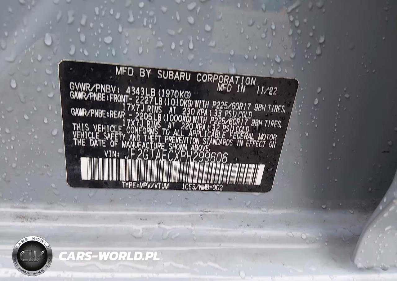 2023 Subaru Crosstrek Premium VIN:JF2GTAECXPH299606 - 9