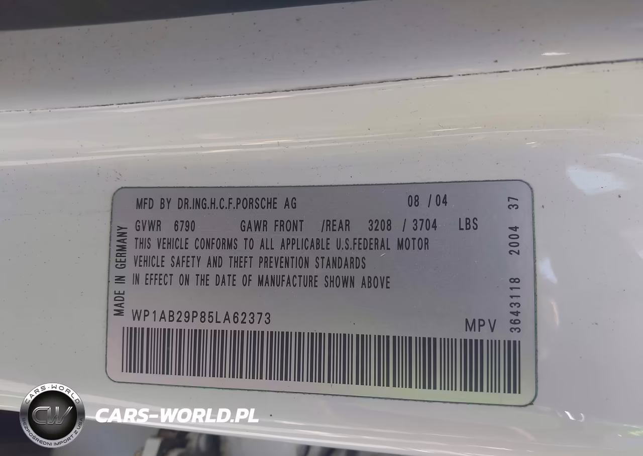 2005 Porsche Cayenne S VIN:WP1AB29P85LA62373 - 9