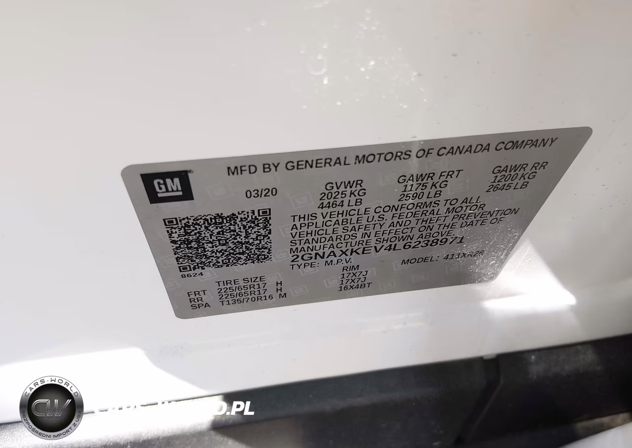 2020 Chevrolet Equinox Fwd Lt 1.5L Turbo VIN:2GNAXKEV4L6238971 - 9