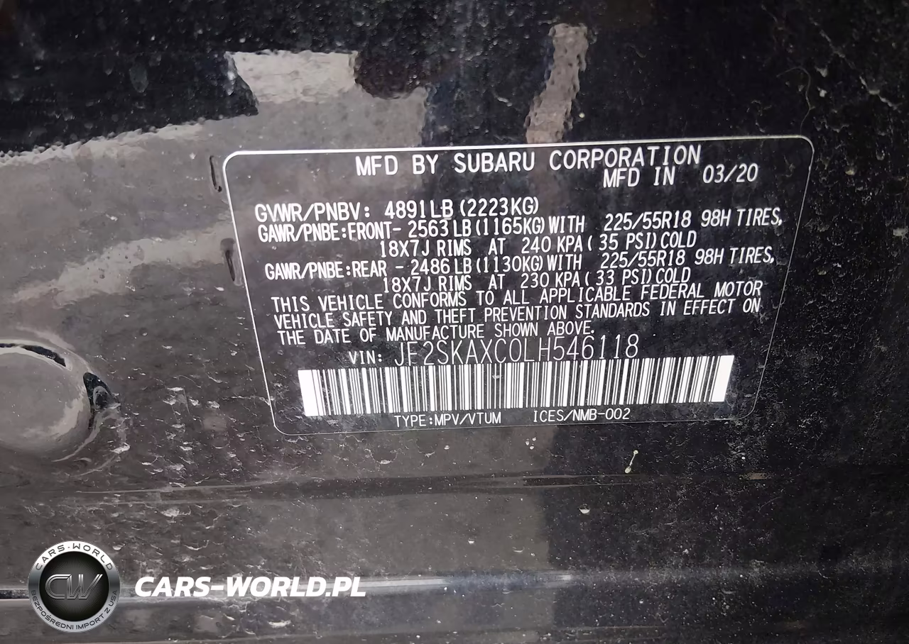 2020 Subaru Forester Touring VIN:JF2SKAXC0LH546118 - 9