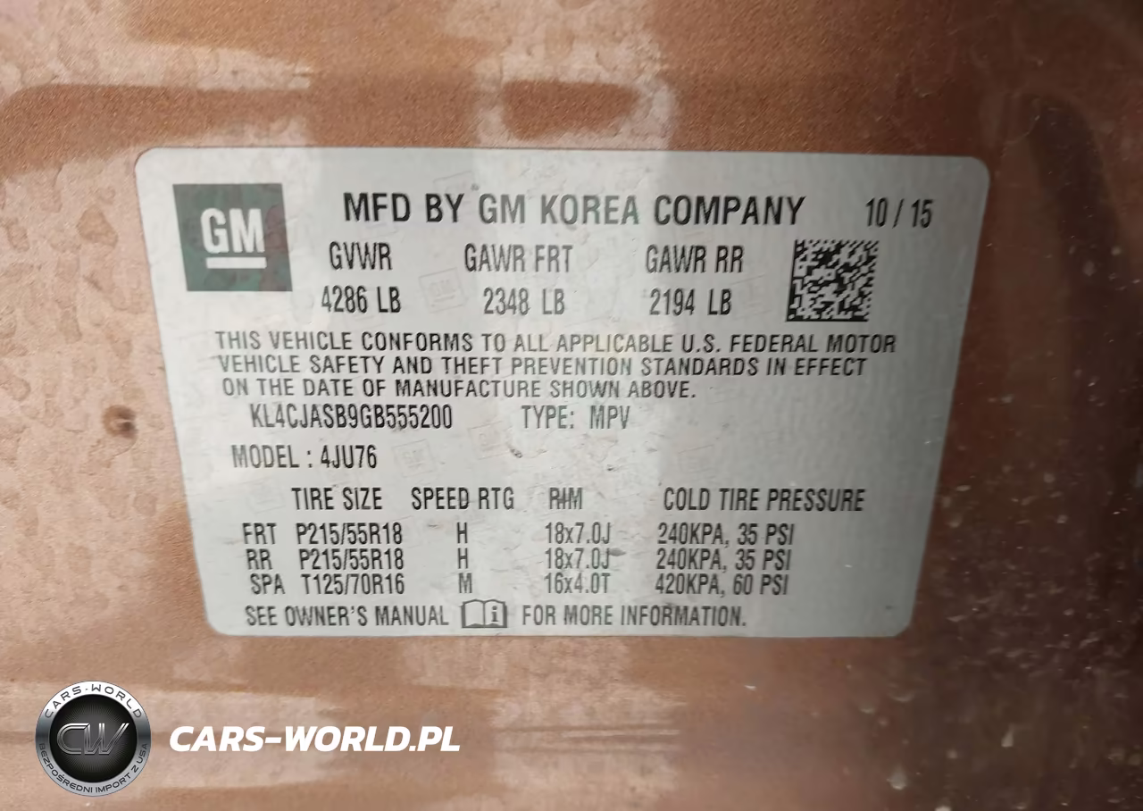 2016 Buick Encore VIN:KL4CJASB9GB555200 - 9