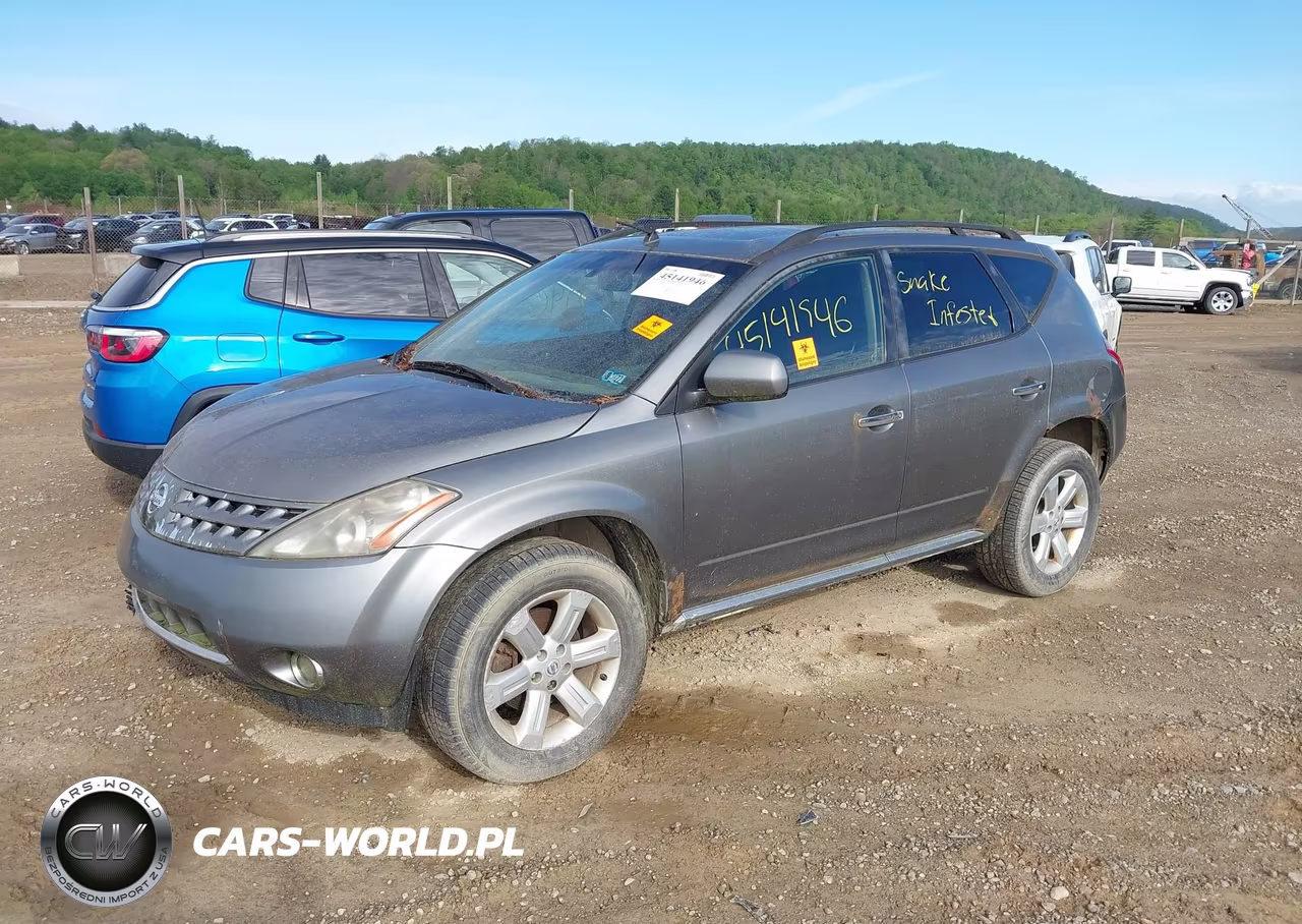 2007 Nissan Murano Sl VIN:JN8AZ08W77W661278 - 2