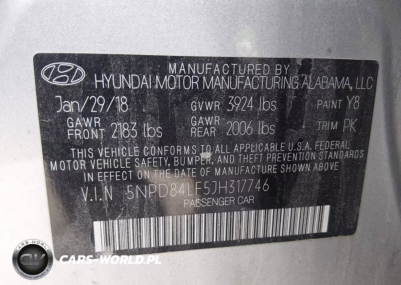 2018 Hyundai Elantra Sel VIN:5NPD84LF5JH317746 - 9