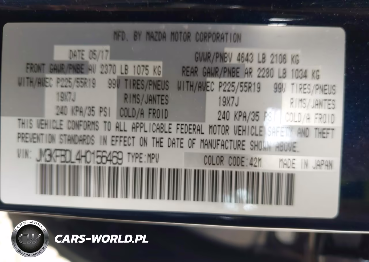 2017 Mazda Cx-5 Grand Touring VIN:JM3KFBDL4H0156469 - 9