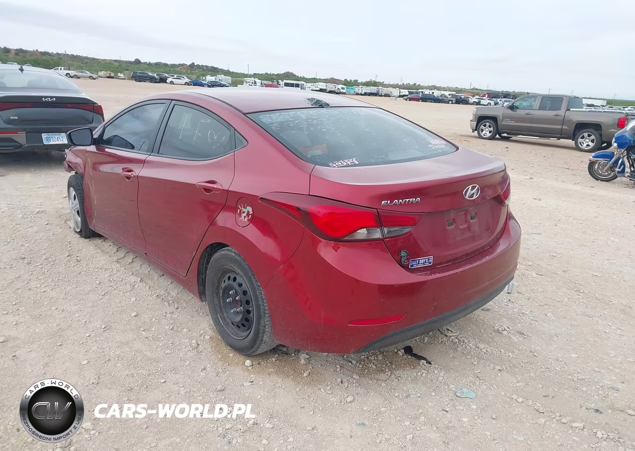 2016 Hyundai Elantra Se VIN:5NPDH4AE5GH782871 - 3