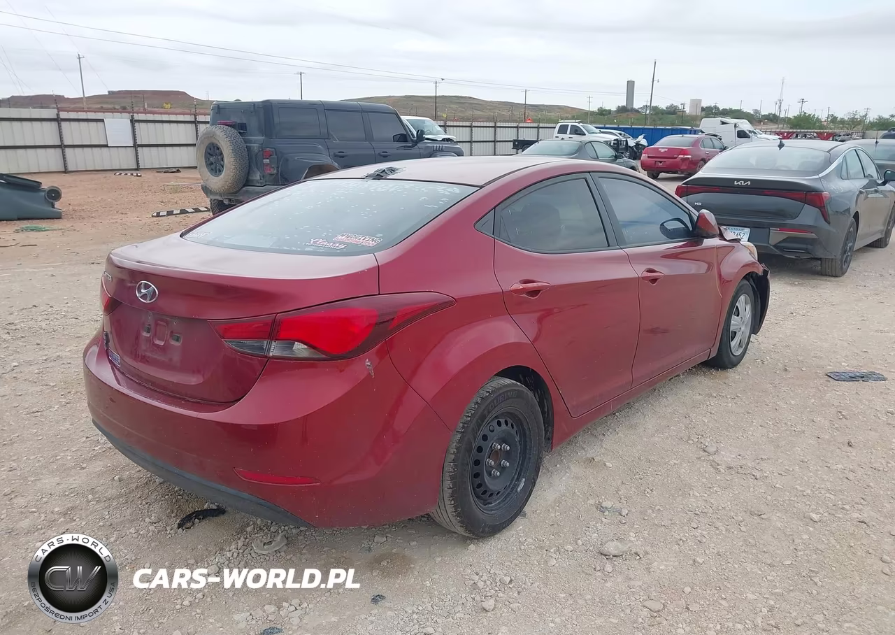 2016 Hyundai Elantra Se VIN:5NPDH4AE5GH782871 - 4