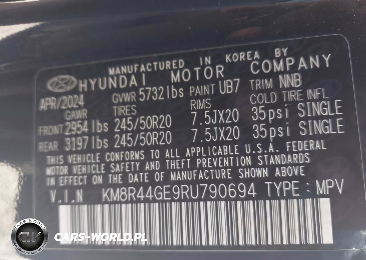 2024 Hyundai Palisade Sel 8P VIN:KM8R44GE9RU790694 - 9