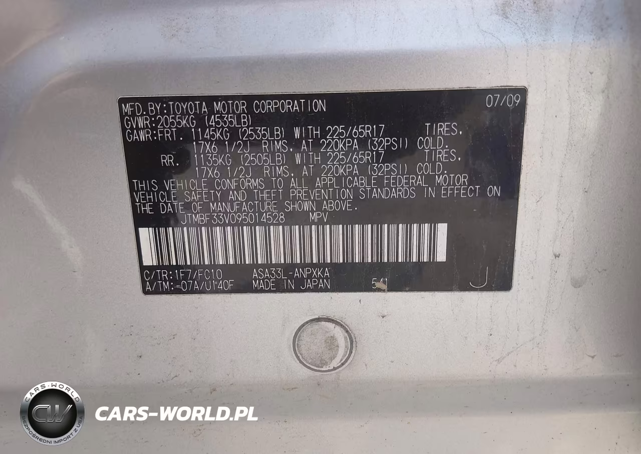2009 Toyota Rav4 VIN:JTMBF33V095014528 - 9