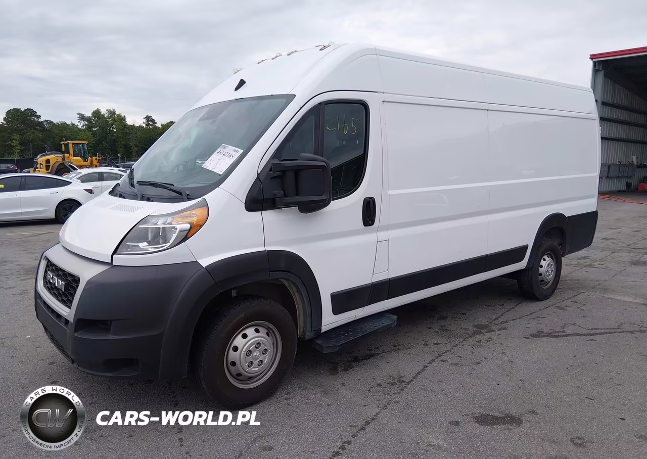 2022 Ram Promaster 3500 Cargo Van High Roof 159 Wb Ext VIN:3C6MRVJG3NE124107 - 2