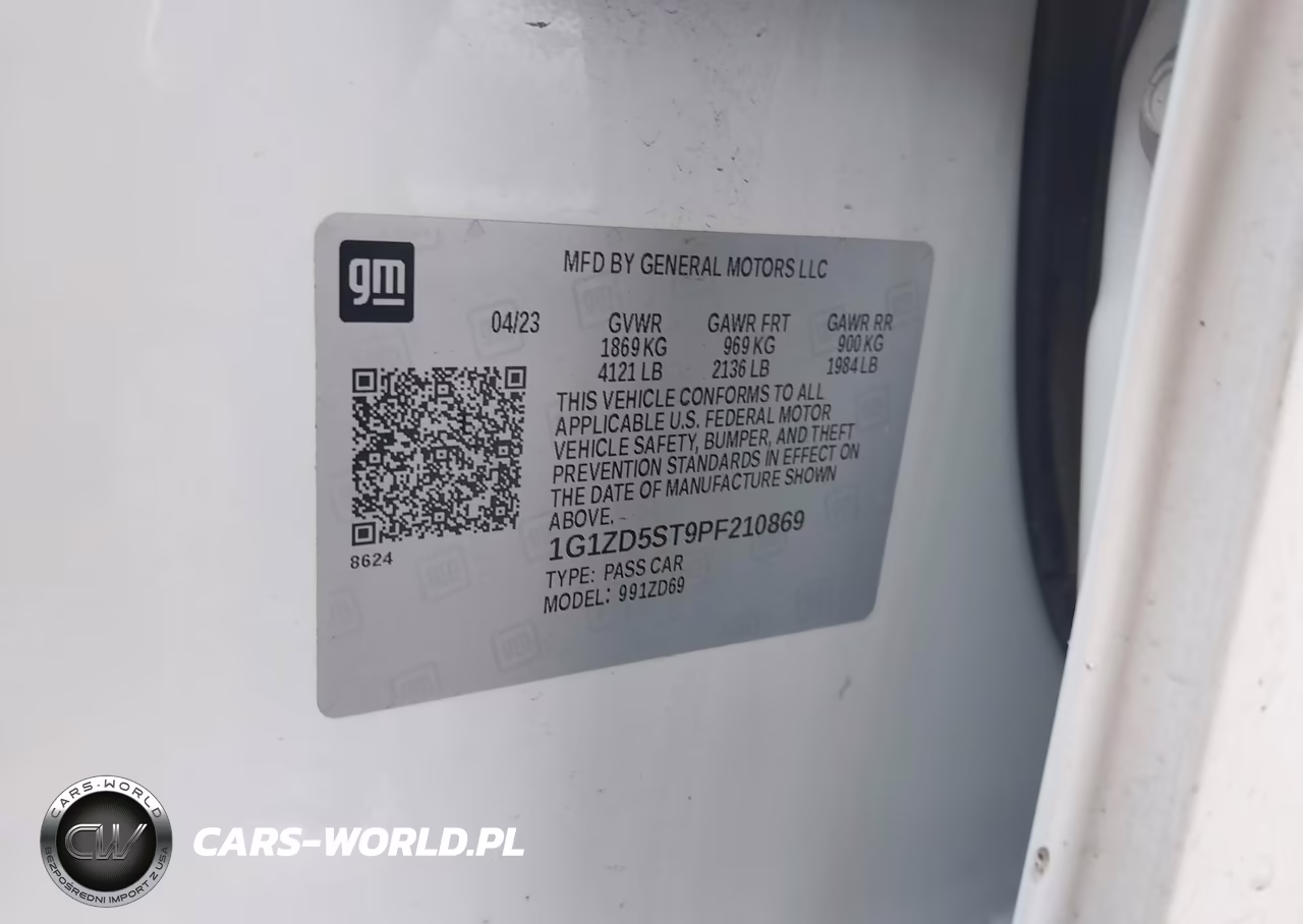 2023 Chevrolet Malibu Fwd 1Lt VIN:1G1ZD5ST9PF210869 - 9