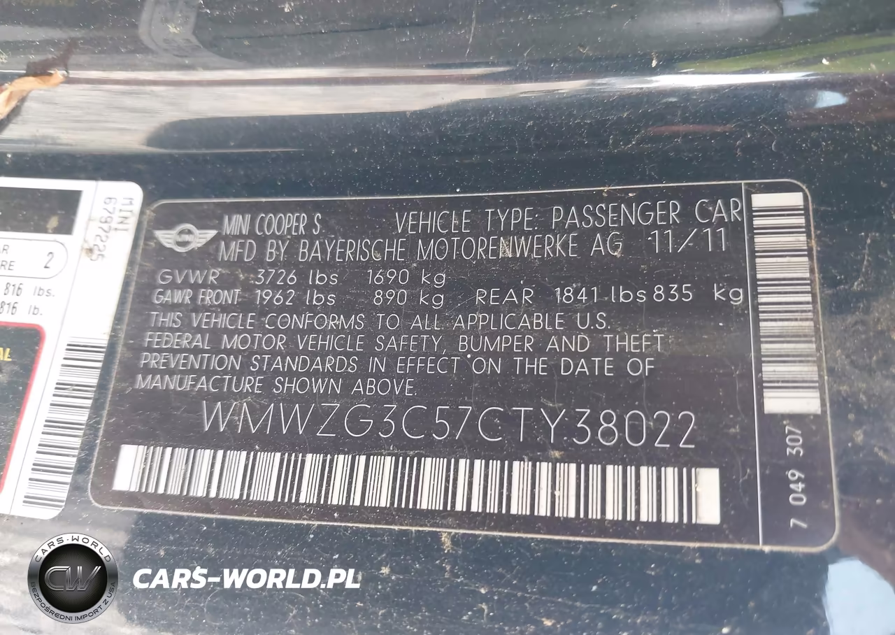 2012 Mini Cooper S Clubman VIN:WMWZG3C57CTY38022 - 9