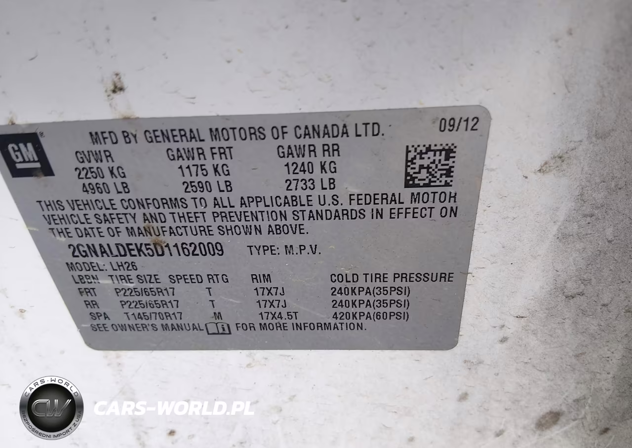 2013 Chevrolet Equinox 1Lt VIN:2GNALDEK5D1162009 - 9