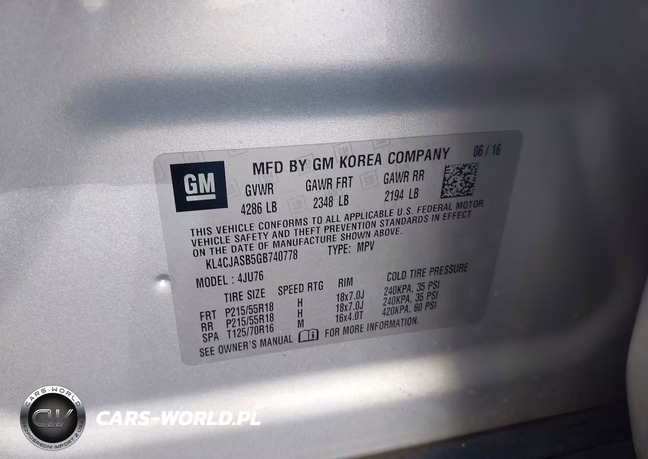 2016 Buick Encore VIN:KL4CJASB5GB740778 - 9