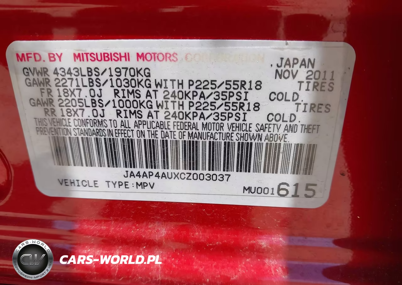 2012 Mitsubishi Outlander Sport Se VIN:JA4AP4AUXCZ003037 - 9