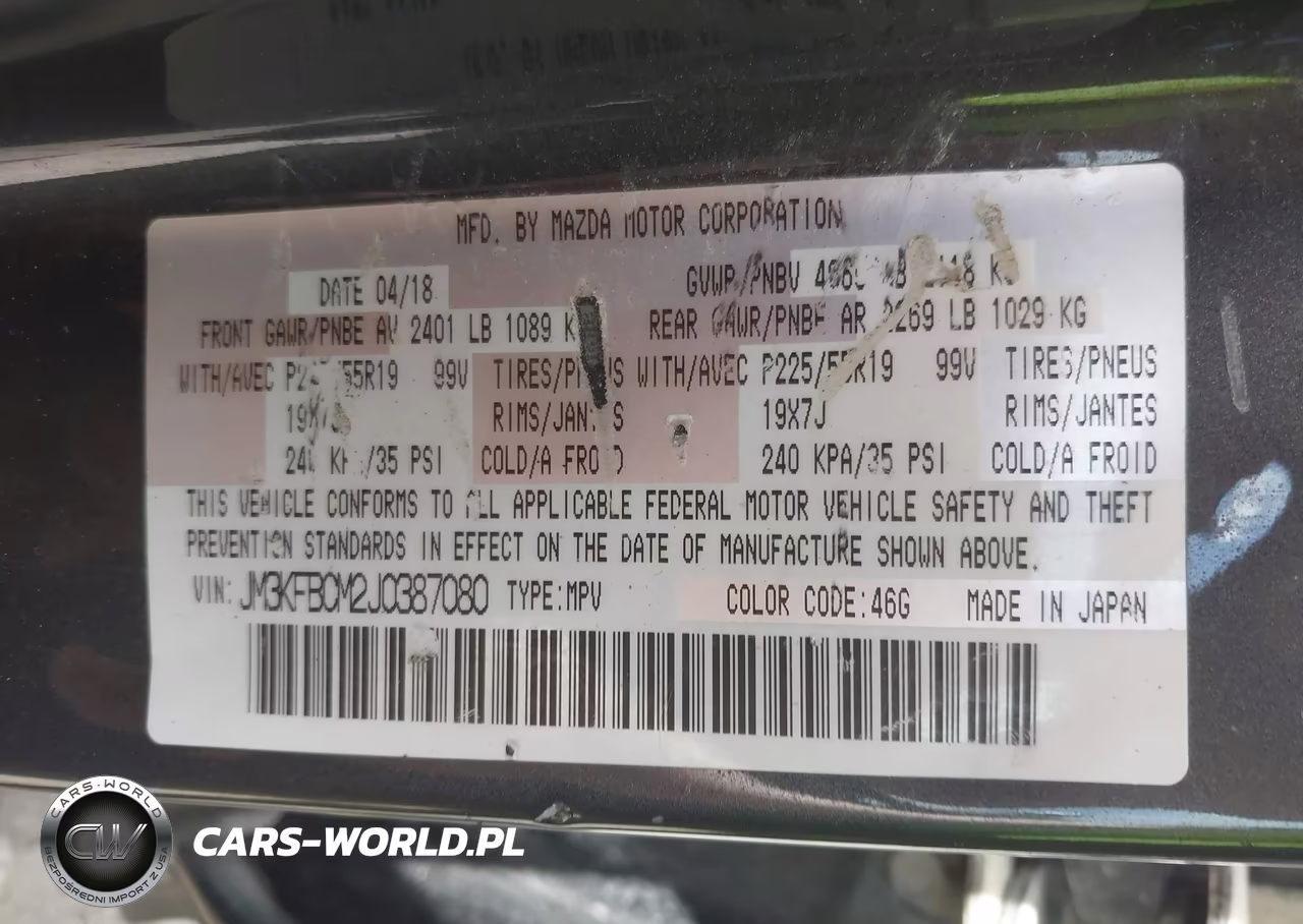 2018 Mazda Cx-5 Touring VIN:JM3KFBCM2J0387080 - 9