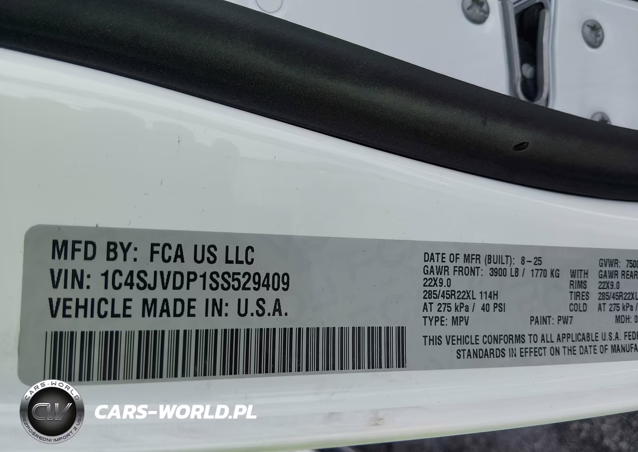 2025 Jeep Wagoneer Series Ii Super 4X4 VIN:1C4SJVDP1SS529409 - 9