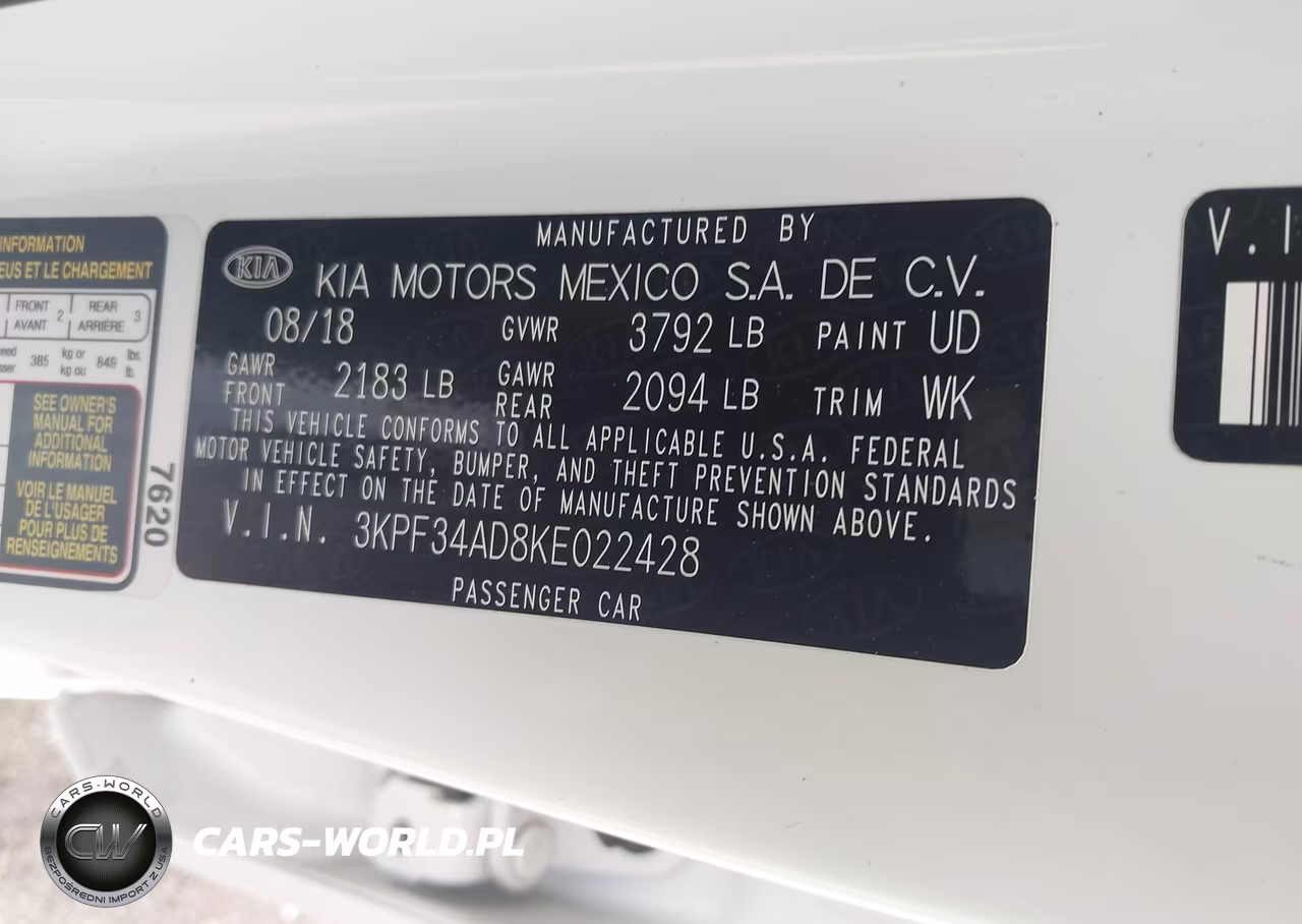 2019 Kia Forte S VIN:3KPF34AD8KE022428 - 9