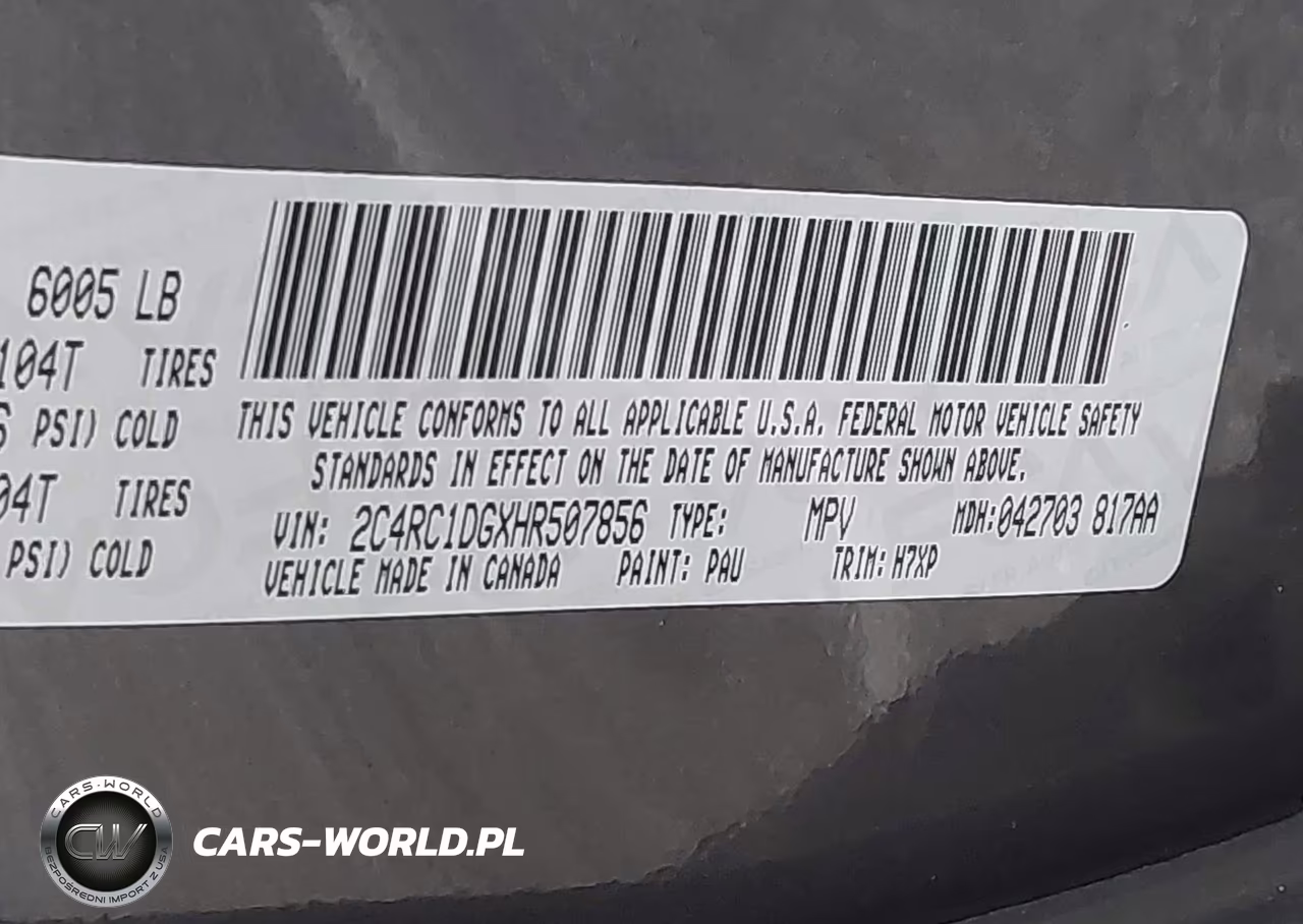 2017 Chrysler Pacifica Touring VIN:2C4RC1DGXHR507856 - 9