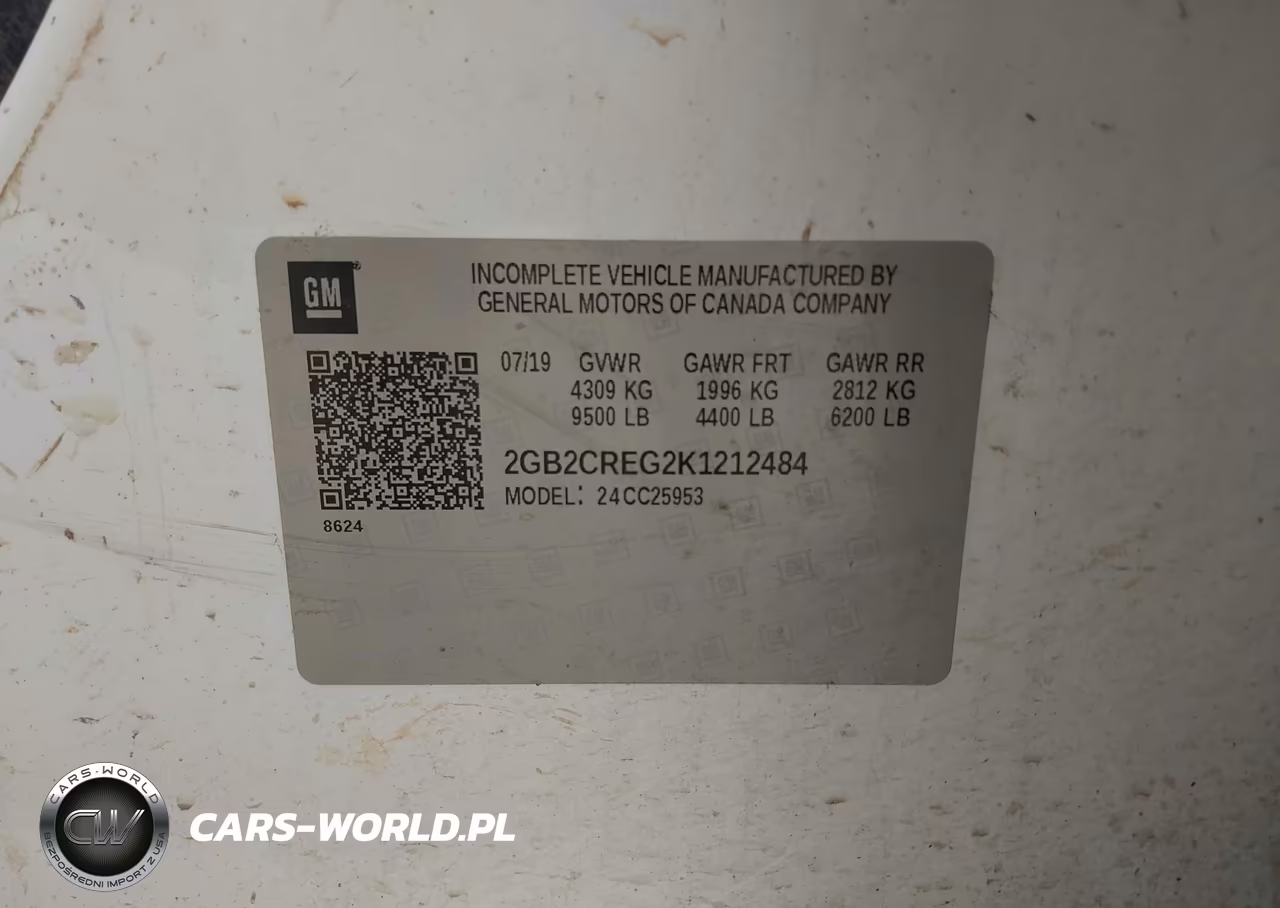 2019 Chevrolet Silverado 2500Hd Wt VIN:2GB2CREG2K1212484 - 9