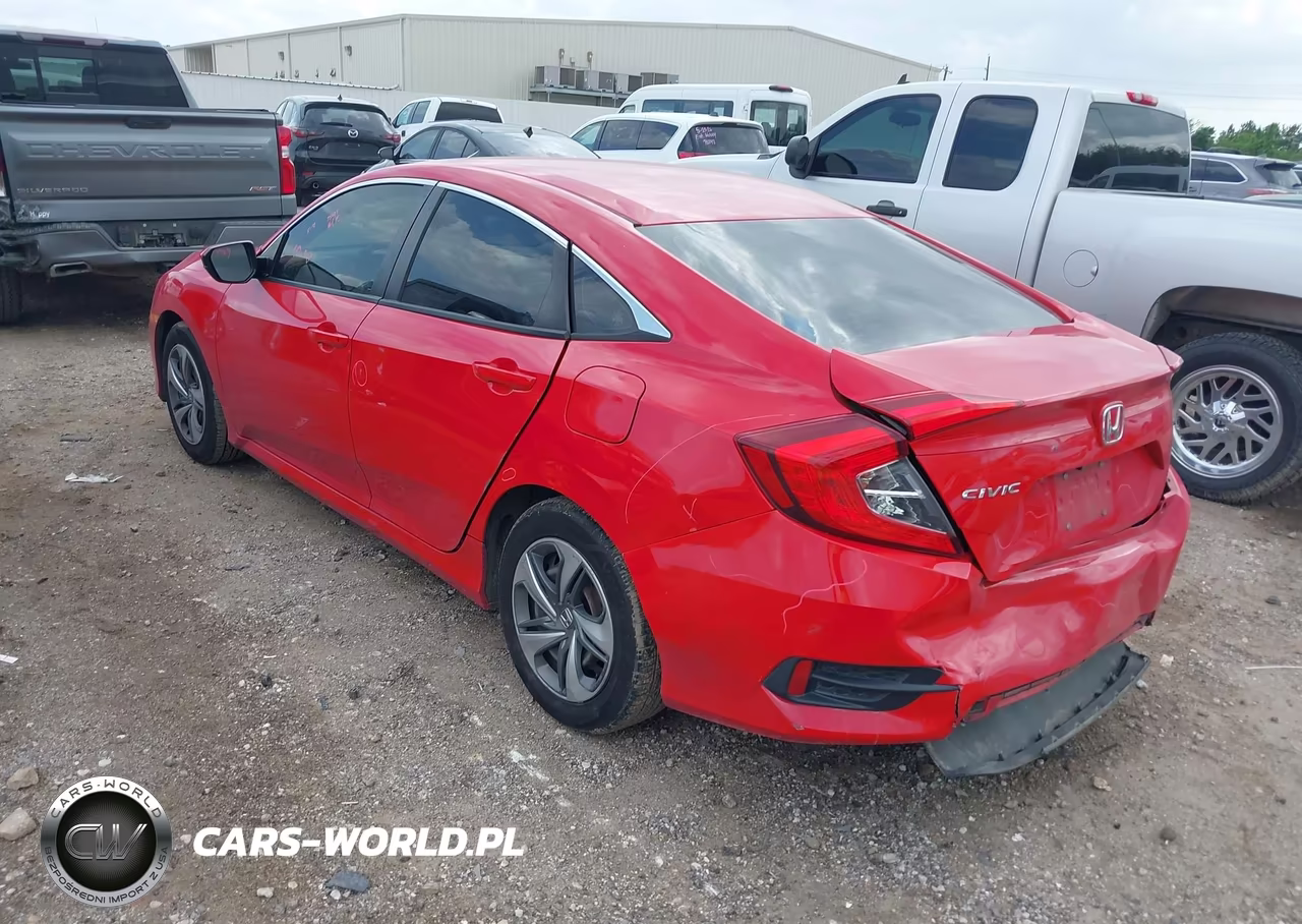 2019 Honda Civic Lx VIN:2HGFC2F69KH552086 - 3