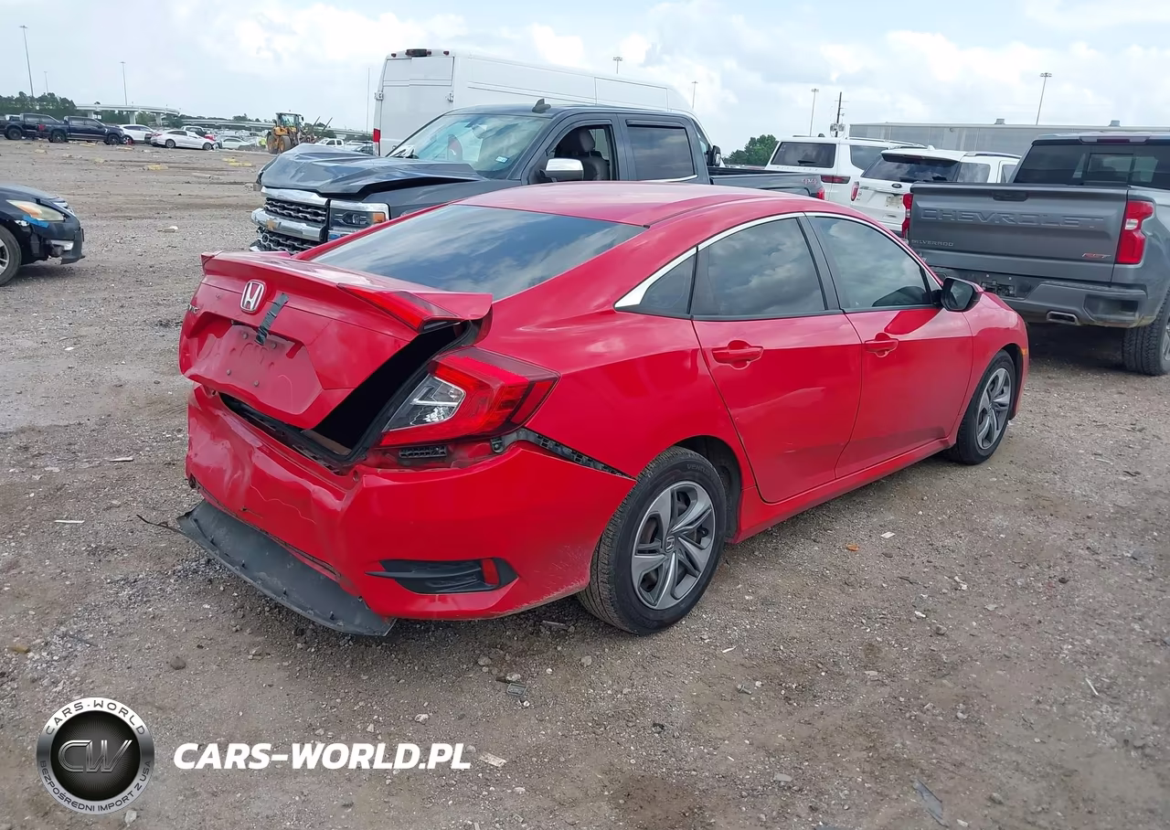 2019 Honda Civic Lx VIN:2HGFC2F69KH552086 - 4