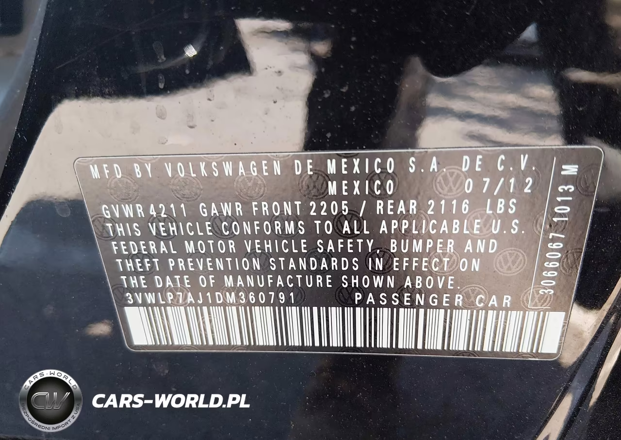 2013 Volkswagen Jetta 2.5L Sel VIN:3VWLP7AJ1DM360791 - 9