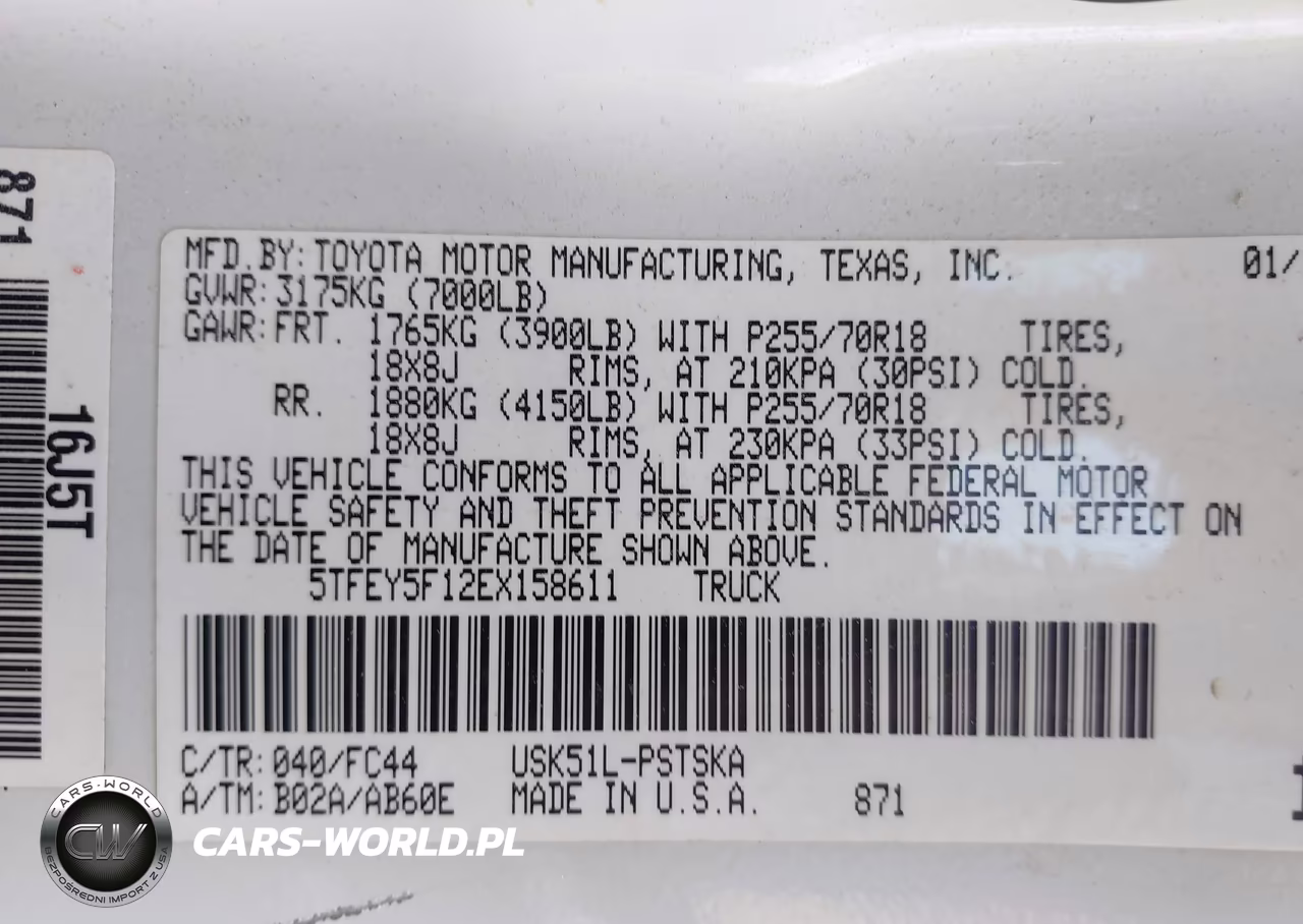 2014 Toyota Tundra Sr5 5.7L V8 VIN:5TFEY5F12EX158611 - 9