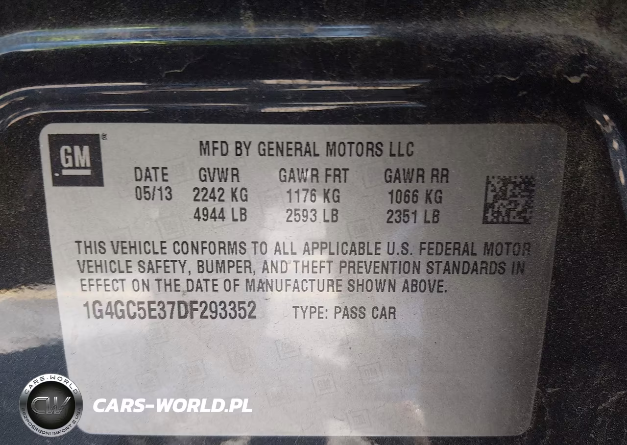 2013 Buick Lacrosse Leather Group VIN:1G4GC5E37DF293352 - 9