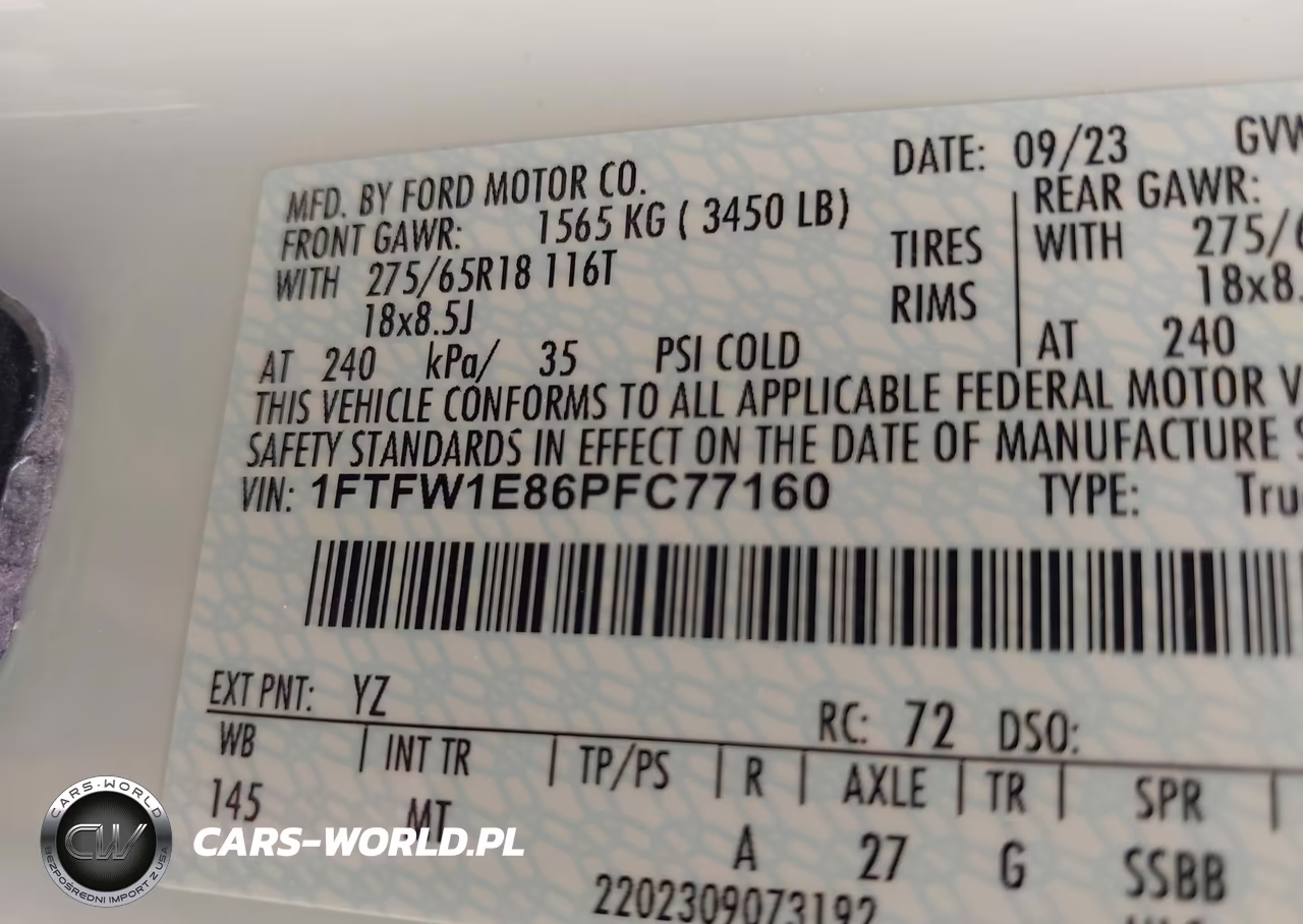 2023 Ford F-150 Xlt VIN:1FTFW1E86PFC77160 - 9