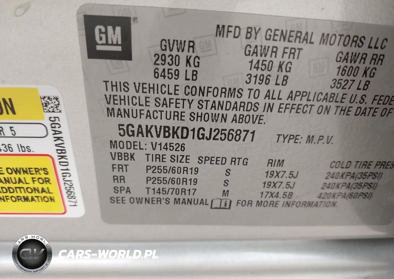 2016 Buick Enclave Leather VIN:5GAKVBKD1GJ256871 - 9