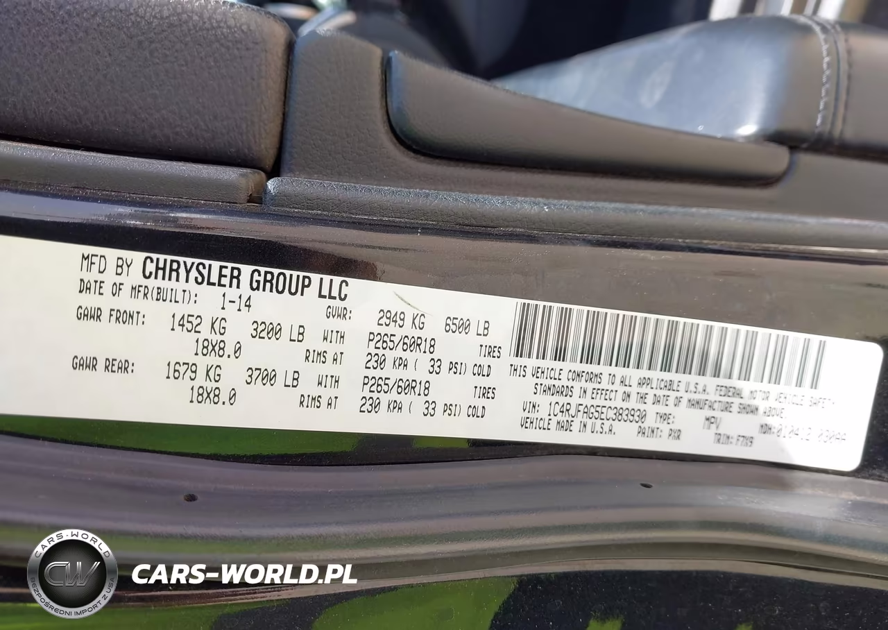 2014 Jeep Grand Cherokee Laredo VIN:1C4RJFAG5EC383930 - 9