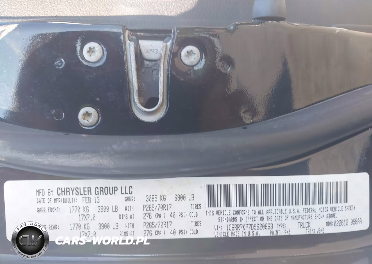 2013 Ram 1500 Tradesman VIN:1C6RR7KP7DS620863 - 9