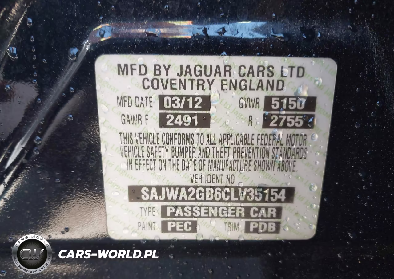 2012 Jaguar Xj VIN:SAJWA2GB6CLV35154 - 9