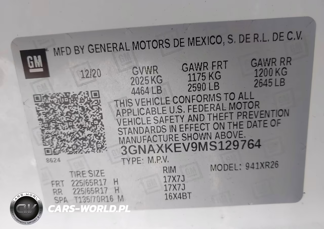 2021 Chevrolet Equinox Fwd Lt VIN:3GNAXKEV9MS129764 - 9