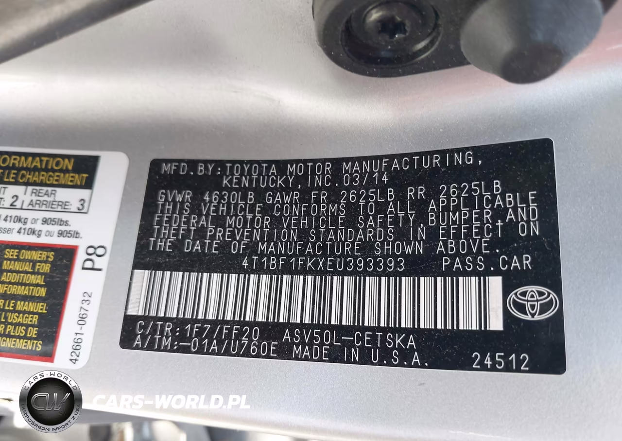 2014 Toyota Camry Se Sport VIN:4T1BF1FKXEU393393 - 9