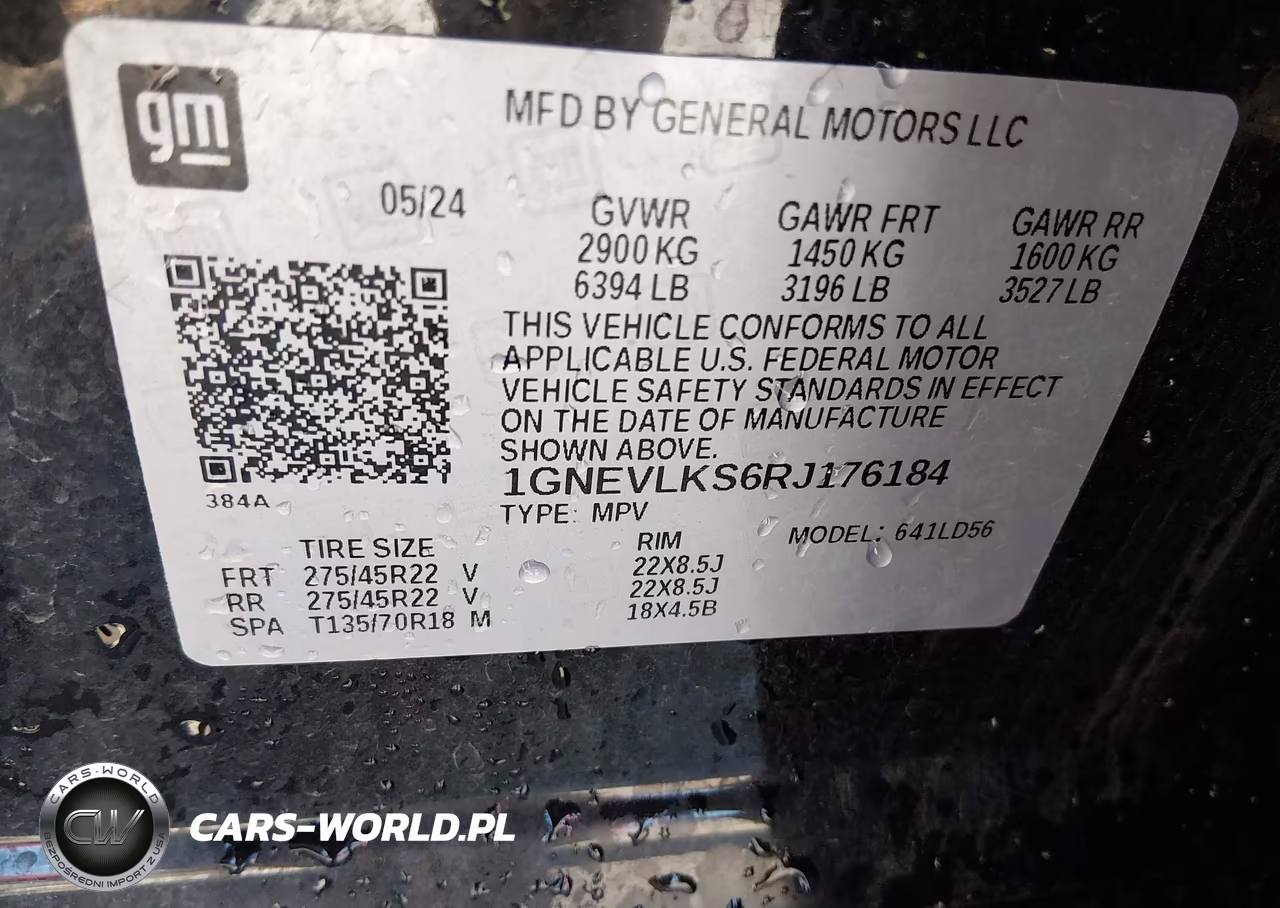 2024 Chevrolet Traverse Awd Rs VIN:1GNEVLKS6RJ176184 - 9