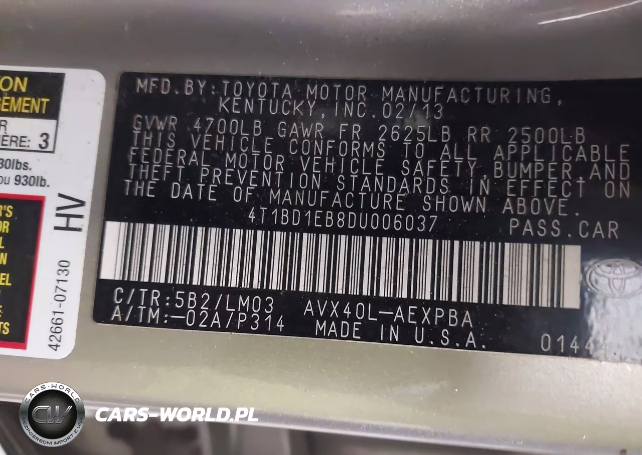 2013 Toyota Avalon Hybrid Limited VIN:4T1BD1EB8DU006037 - 9