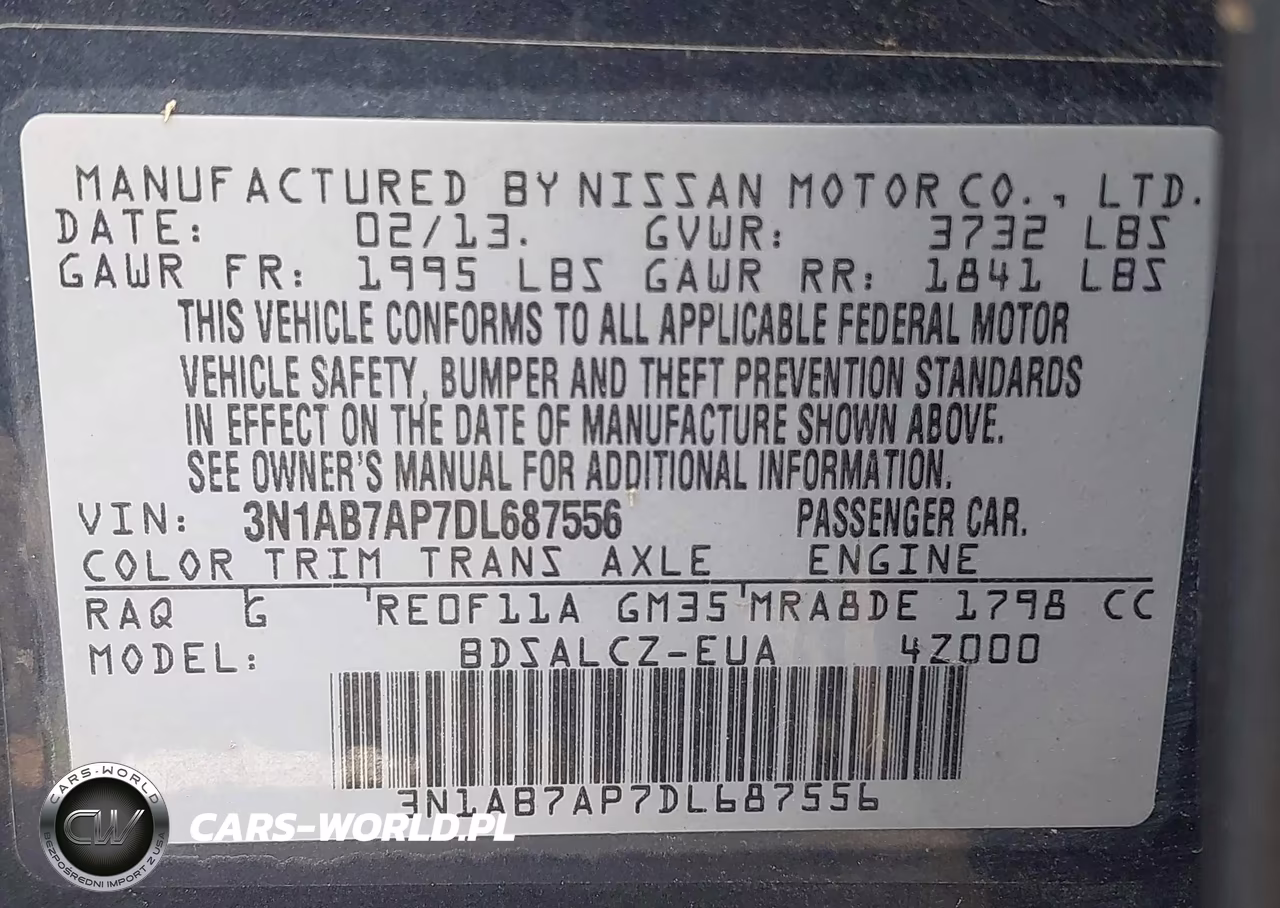 2013 Nissan Sentra S VIN:3N1AB7AP7DL687556 - 9