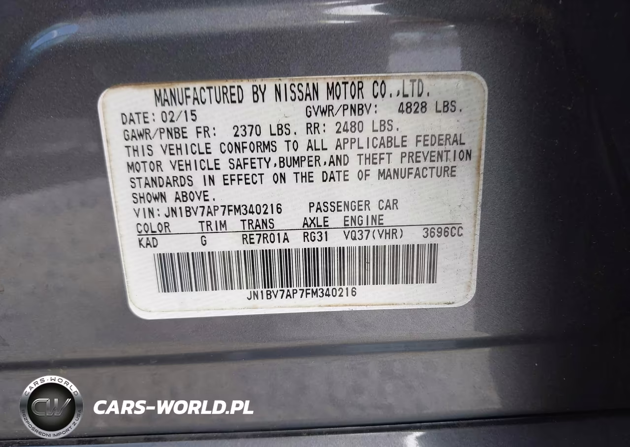 2015 Infiniti Q50 Premium VIN:JN1BV7AP7FM340216 - 9