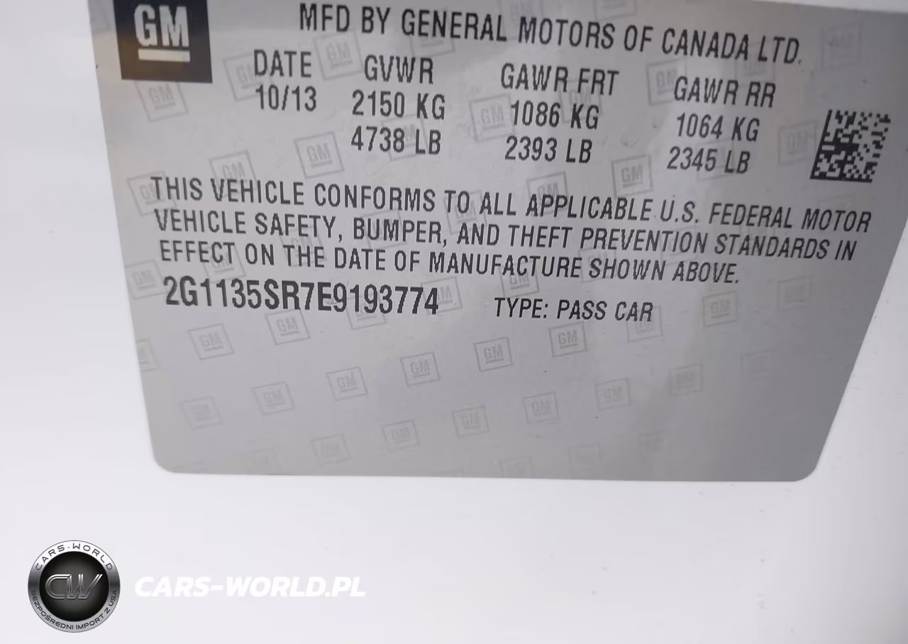 2014 Chevrolet Impala Lt Eco VIN:2G1135SR7E9193774 - 9