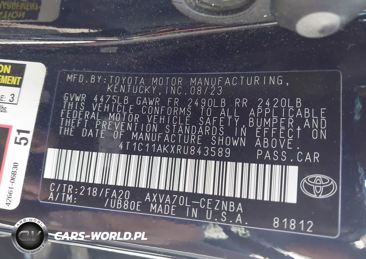 2024 Toyota Camry Le VIN:4T1C11AKXRU843589 - 9